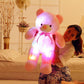 Creative Light Up LED Teddy Bear Stuffed Animals Plush Toy Colorful Glowing Christmas Gift For Kids Pillow