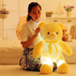 Creative Light Up LED Teddy Bear Stuffed Animals Plush Toy Colorful Glowing Christmas Gift For Kids Pillow